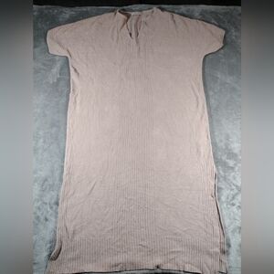 Barefoot Dreams CozyChic Ultra Lite Short Sleeve Caftan One Size Faded Rose